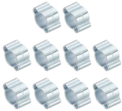 30 Stuks Dubbele Oorslangklem 5-7 mm - Gegalvaniseerde Stalen Krimpringen voor Buismontage