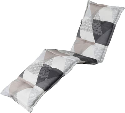 Madison - Tuinkussen - Loungekussen - 200 x 60cm - Triangle Grijs - Ligbedkussen