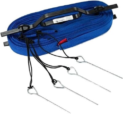 Badminton Speelveldmarkering - Badminton Lijnen Kit - Sporten in de tuin - Instelbaar voor enkel en dubbel
