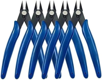 Zijsnijtang Blauw - Draadknipper Stripper - Draad Knippen Strippen - Gehard Koolstofstaal - 130 mm - Blauw