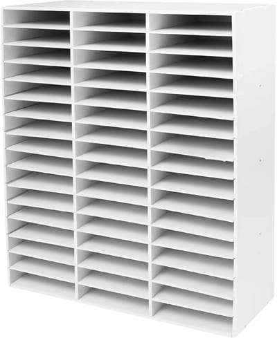 Post Sorteerder – Literatuurorganizer, 48 compartimenten – Postbus voor kantoor en klaslokaal met verstelbare planken – Capaciteit 50 kg – [Kleur]