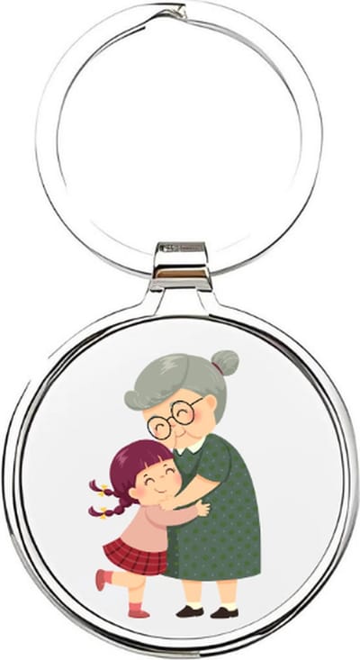 Akyol - Oma Sleutelhanger - oma - De liefste oma - grootmoeder sleutelhanger - Sleutelhanger voor oma - Familie sleutelhanger - verjaardagscadeautje - cadeau voor oma - grandmother - Bebbe - 4 x 7,5 CM