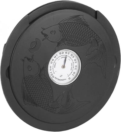 Gitaar Luchtbevochtiger - Gitaar Hygrometer - Gitaar Onderhoud - Met Ingebouwde Hygrometer - 16 x 14 x 2 cm - Zwart