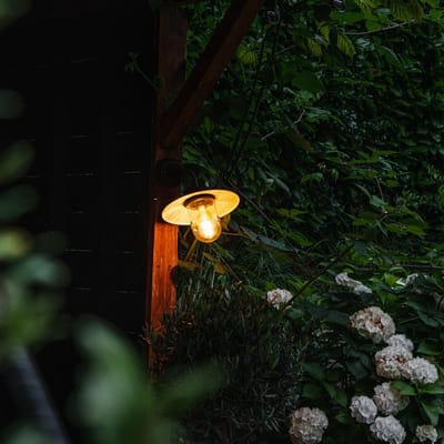 Zwarte Industriële Rond Wandlamp van Staal voor Binnen en Buiten - E27 Pittung 60W Max - Spatwaterdichte Tuinlamp voor Terras en Hal IP44