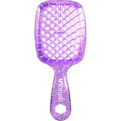 UNbrush Glitter Collection Detangling Hair Brush Mini - Amethyst Anti-klit borstels Unisex