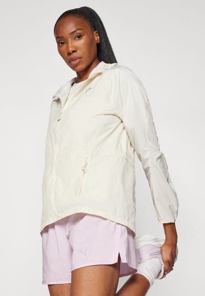 Asics Road Packable Jacket - Dames Hardloopjas - Wit/Creme