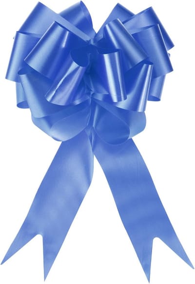 10x Grote Donkerblauwe Geschenken Strikken 12cm voor Cadeaus, Auto en Feestdecoratie