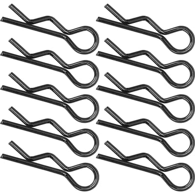 10 stuks 7MM RC Auto Body Clips R-vormige Metalen Carrosserie Clips Pinnen voor 1 5 1 6 1 8 1 10 RC Auto Black