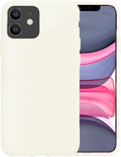 Hoesje - Geschikt voor Apple iPhone 11 - Sterk & Shockproof - Hoes Cover - Siliconen Case - Telefoonhoesjes - Wit