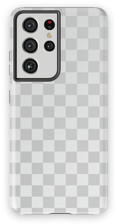 Design Hoesje Samsung Galaxy S21 Ultra | Geschikt Voor Mag | Tiny Squares Checkered Print | Backcover Samsung Galaxy S21 Ultra Ivory Squares
