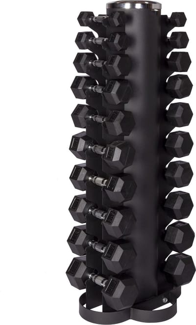 MDsport- Dumbbellrek - Toren 1 tm 10 kg - inclusief gewichten - Dumbell rek