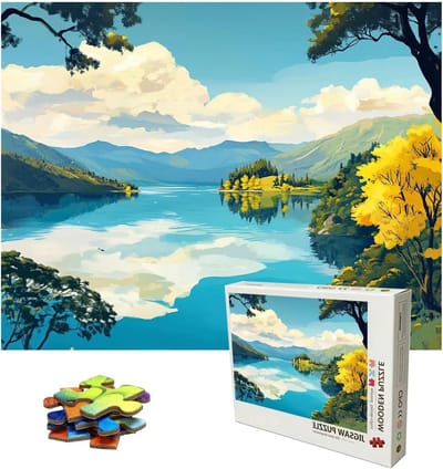 Puzzel 5000 stukjes - Landschap puzzel - Ontspanning en uitdaging - Premium lindehout kwaliteit - 1565 x 1055 cm - Meerkleurig