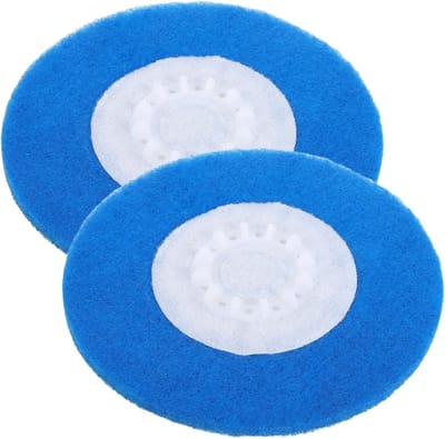 Stoomreiniger Pads - Vervangende Doeken - Vloeren Reinigen - Hoge Absorptie - 18.3cm Doorsnee - Blauw