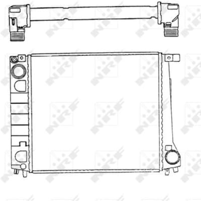 Radiator, motorkoeling NRF 51349