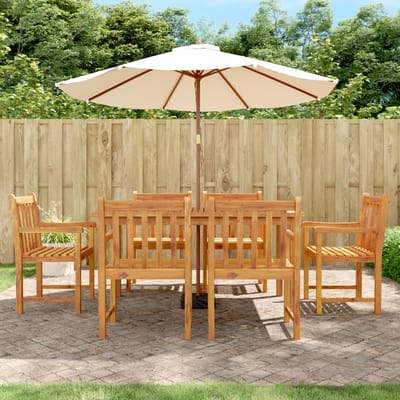 vidaXL - Tuinstoelen - 6 - st - 56x55,5x90 - cm - massief - acaciahout