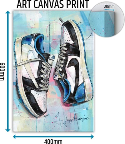 Sneaker canvas fragment low 40x60 cm