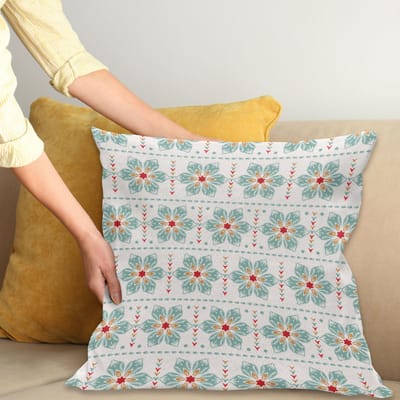 New Bed Vintage Winter Noel Vibe Kerstster Decoratieve Kussenhoes met Rits Dubbelzijdige Print voor Woonkamer Upgrade, 60cm x 60cm