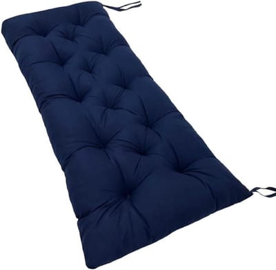 Tuinbank Kussen - Bank Kussen - Buiten Zitten - Waterdicht Antislip - 110 x 50 cm - Marineblauw