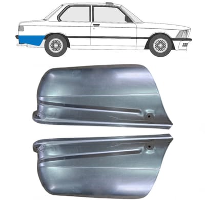 Reparatiepaneel achterspatbord voor BMW 3 E21 1975-1984 / Links + Rechts / Set
