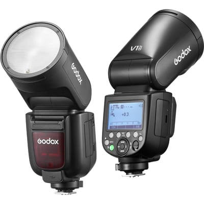 GODOX V1 PRO N 2.4G Flash caméra sans fil 1/8000s HSS 1.3s temps de recyclage avec mode Flash M/TTL 10 US plug noir