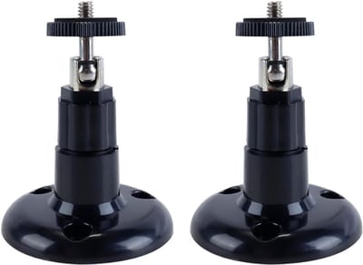 Camera Bevestiging - Muurbeugel Set - Beveiliging Thuis - Universele Schroefdraad - 2 Stuks - Zwart