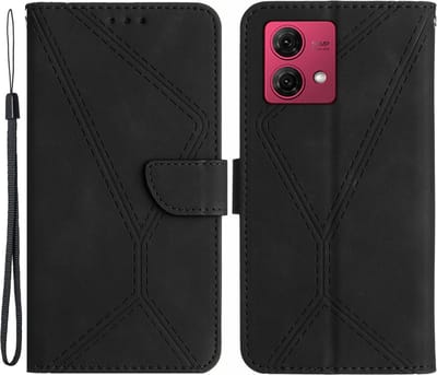 Coverup Hoesje - Geschikt voor Motorola Edge 40 Neo Hoesje - Coverup Book Case - Zwart