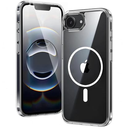 Lennexo Hoesje Geschikt Voor iPhone 17e / 16e met Magneet Ring - Siliconen Hoesje Voor Draadloos Opladen en Geschikt voor Magsafe