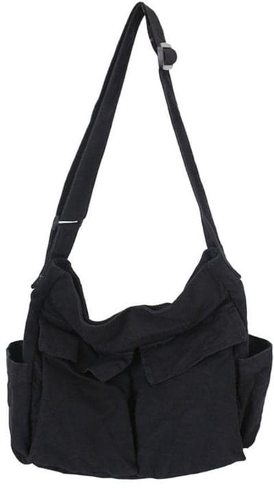 Store_8 - Canvas Messenger Bag - Crossbody Tas - Grote Capaciteit - Denim - Casual Schoudertas - Draagtas voor Vrouwen en Mannen