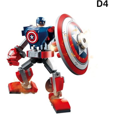 28cm Marvel anime Avengers Captain America Iron Man: 120 STUKS/stuk bouwsteen speelgoed verjaardagscadeau voor kinderen 120PCS