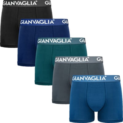 Heren Boxershorts - 5 Pack - Katoen - Maat M - Effen - Mix Kleur - Ondergoed Heren - Onderbroeken Heren