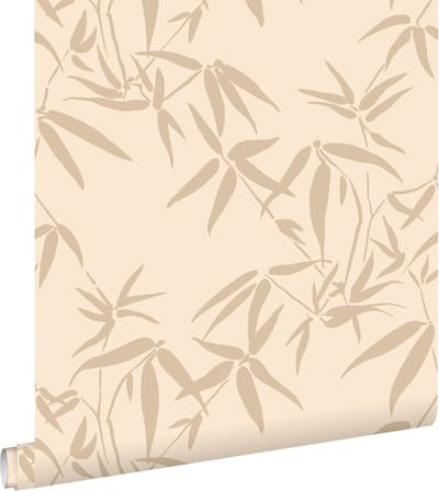 ESTAhome behang bamboe bladeren beige - 53 cm x 10.05 m - 139733