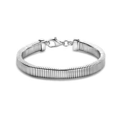 YO&NO armband - tubogas - 7,6 mm - 18 cm - sieraden vrouw - Heren - zilver 925 gerhodineerd