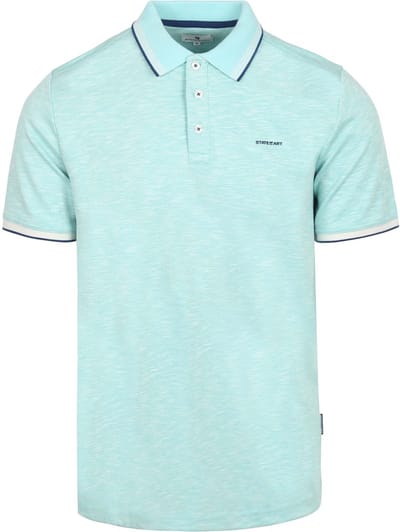 State of Art Polo Slubmelange Lichtblauw - Maat M - Heren