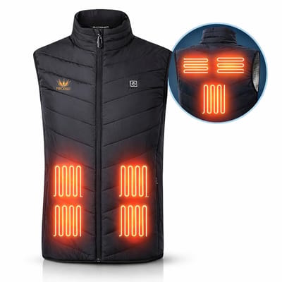 Ferodelli Verwarmde Bodywarmer - Elektrische Bodywarmer - Heated Vest - Jas - Kleding - Oplaadbaar - Unisex - Maat XXL
