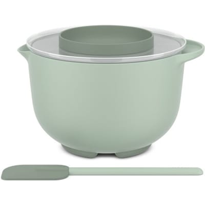 Mepal Beslagkom 3-delig (beslagkom + deksel + spatel) Chef it - Schaal - Hittebestendige silliconen: tot 250°C - Magnetron- en vaatwasmachinebestendig - Bakspullen - Nordic sage