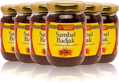 Flowerbrand® | 6 x Sambal Badjak 200 gr | vegetarisch