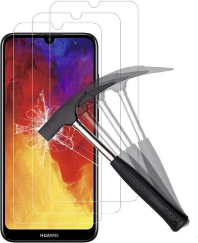Screenprotector Glas - Tempered Glass Screen Protector Geschikt voor: Huawei Y5 2019  - 3x