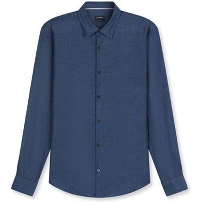 OLYMP Casual Overhemd, Regular Fit, Kent, Koningsblauw
