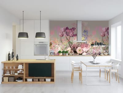 Keukenwand - Bloemen Boeket / Tulpen