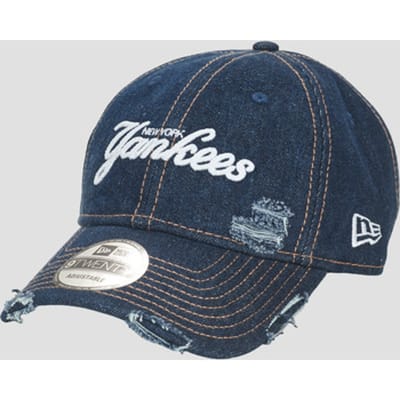 New Era Denim Distress 9TWENTY - Baseballpet - Denim - One Size