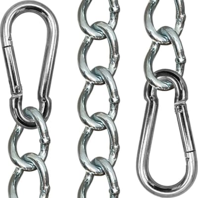 Verlengingsketting voor hangstoel en hangmat - 50 cm - met twee karabijnhaken - tot 230 kg