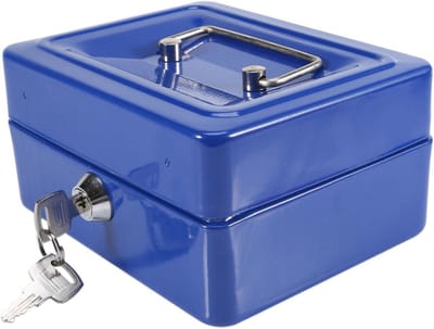 Brandwerende Doos - Afsluitbare Kluis - Veilige Opslag - Grote Capaciteit - 25 x 20 x 9 cm - Zwart