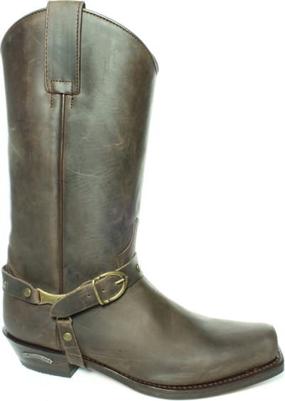 Sendra Boots 3091 Seta Bruin Dames Heren Biker Western Cowboy Laarzen Handgemaakt Vierkante Neus Schuine Hak Leren Zool Treklussen Echt Leer Maat 44