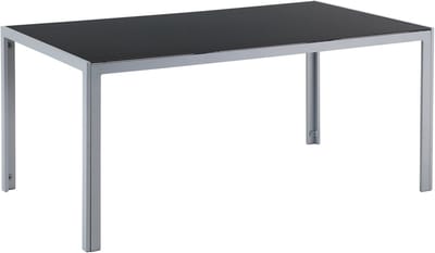 CATANIA - Tuintafel - Zwart - 91 x 160 cm - Aluminium