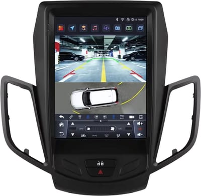 Autoradio bluetooth met camera - Carplay - Voor Ford Fiesta (2009-2016) - Geschikt voor Apple en Android - Stereo - Navigatie - Navigatiesysteem auto