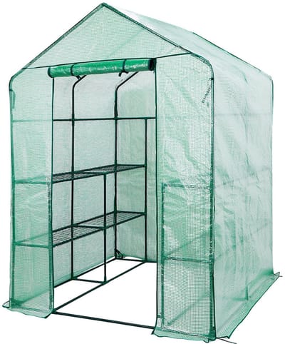 NEO 15-911 - Opvouwbare Tuinkas - 143 x 143 x 195 cm - PE Folie - Stabiele Metalen Constructie
