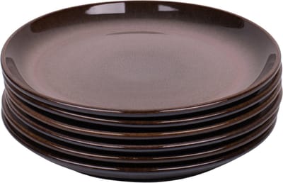 Kade 171 Vila Nova ontbijtborden 6 stuks 22 cm - Portugees stoneware blauw met roze