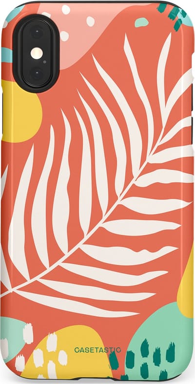 Casetastic Hoesje Geschikt voor Apple iPhone X/Xs - Stijlvolle Beschermende Duo-layer Case - Zomeravond