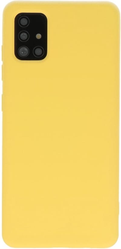 Hoesje Geschikt voor de Samsung Galaxy A51 - Fashion Color Backcover Telefoonhoesje - Geel