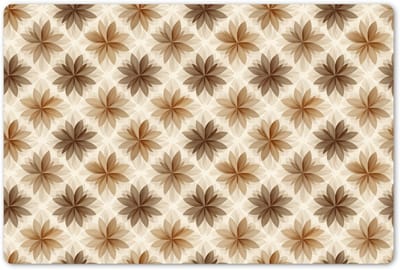 Placemats 45x30 cm - Placemat kunststof - 1 stuk - Geografisch - Patroon - Bruin - Borden onderleggers - Decoratie voor op tafel - Keuken tafeldecoratie accessoires - Vinyl onderlegger - Tafelversiering